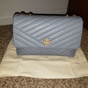 Tory Burch Kira Chevron Cloud blue large